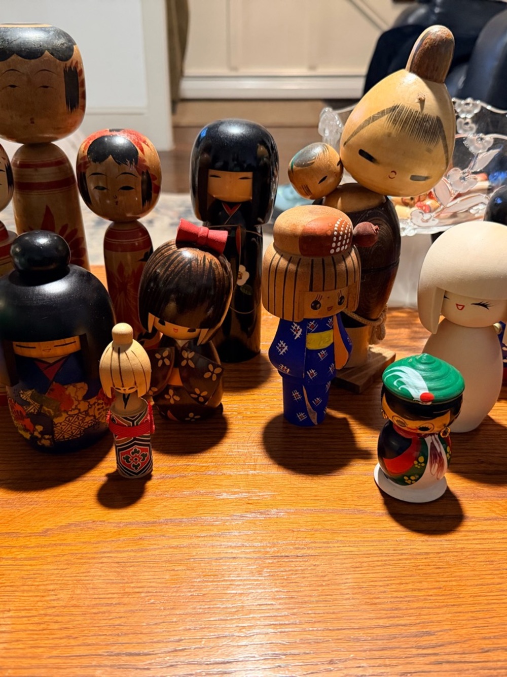 Wooden Kokeshi Doll Assortment - Mixed Colors